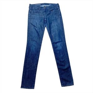 J. Crew Toothpick Midrise Super Skinny Dark Jeans